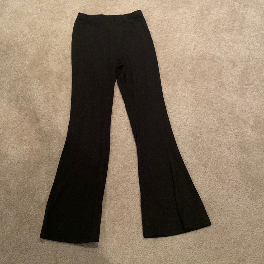 high waist flare leg pants